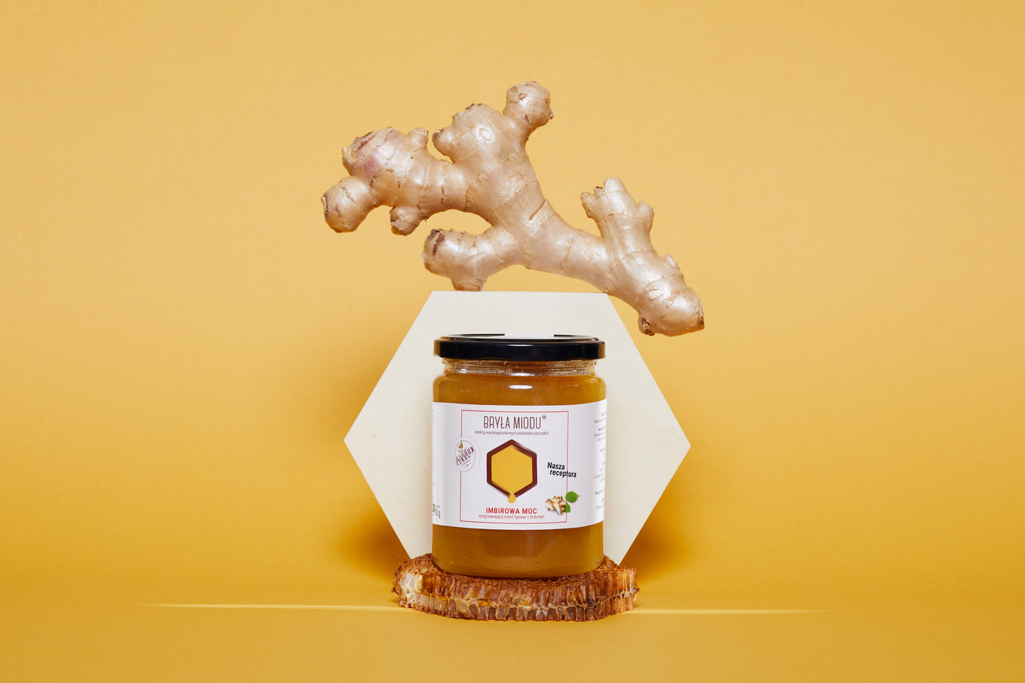 Miód lipowy z imbirem – naturalny miód smakowy IMBIROWA MOC
