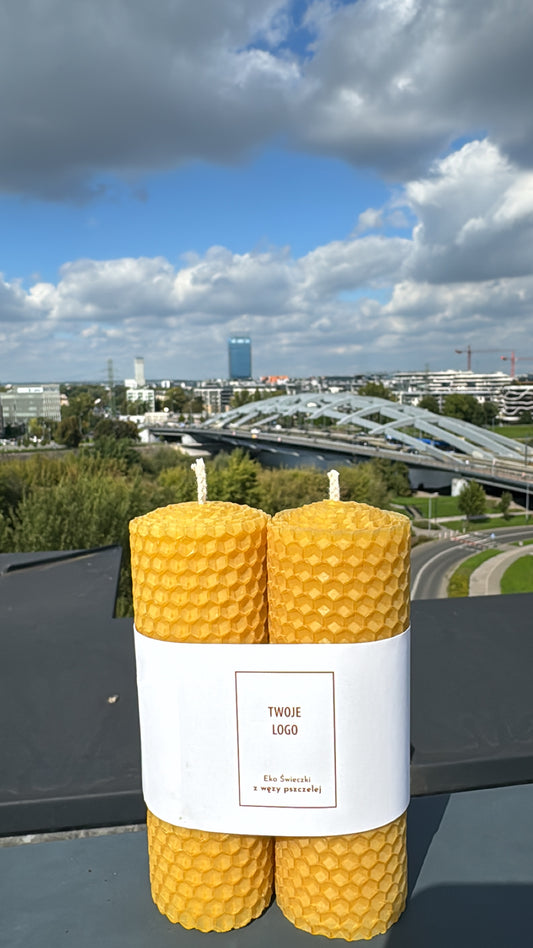 Eco candles made of beeswax - 2 pcs.