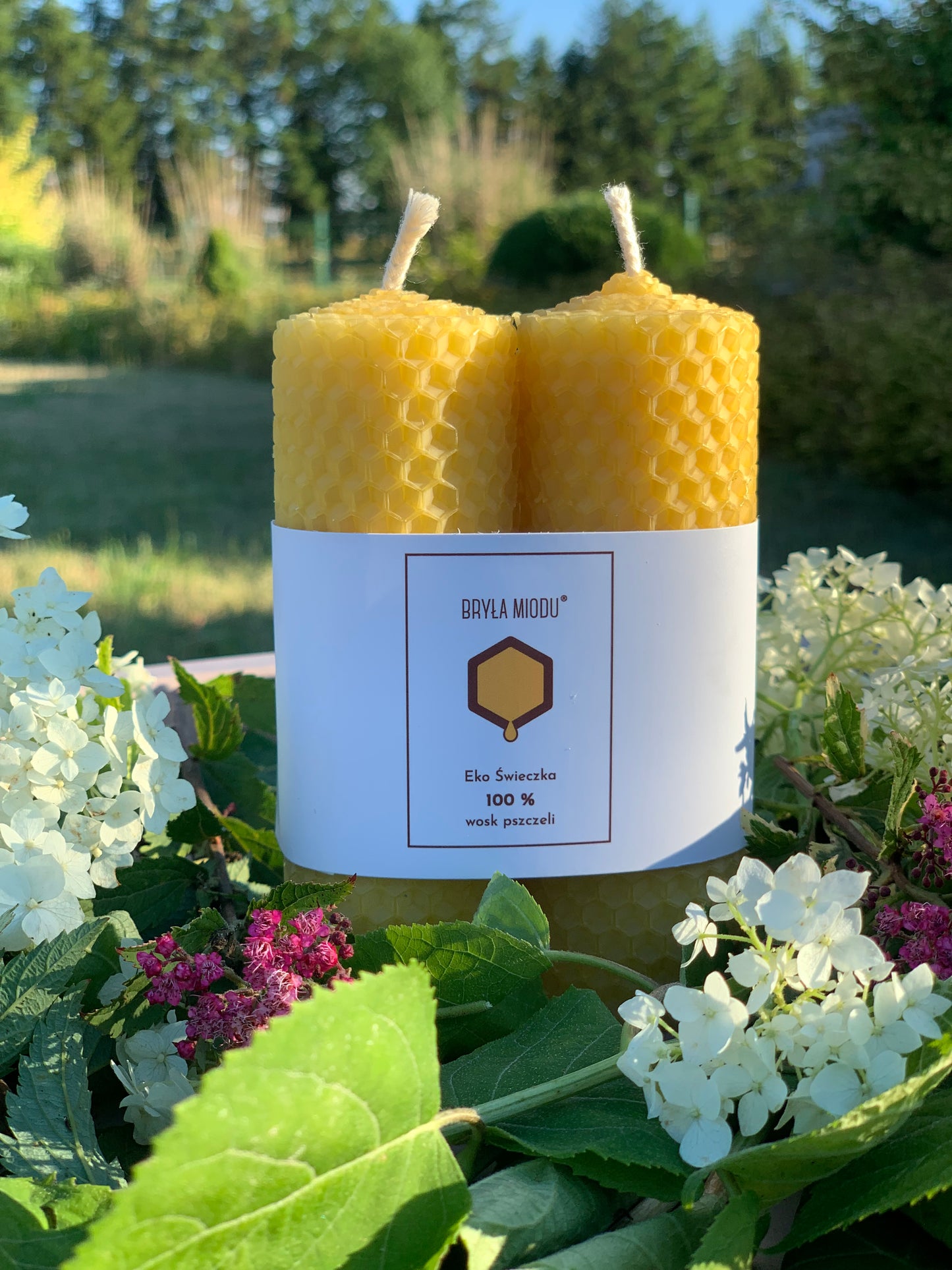 Eco candles made of beeswax - 2 pcs.