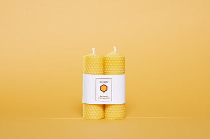 Eco candles made of beeswax - 2 pcs.