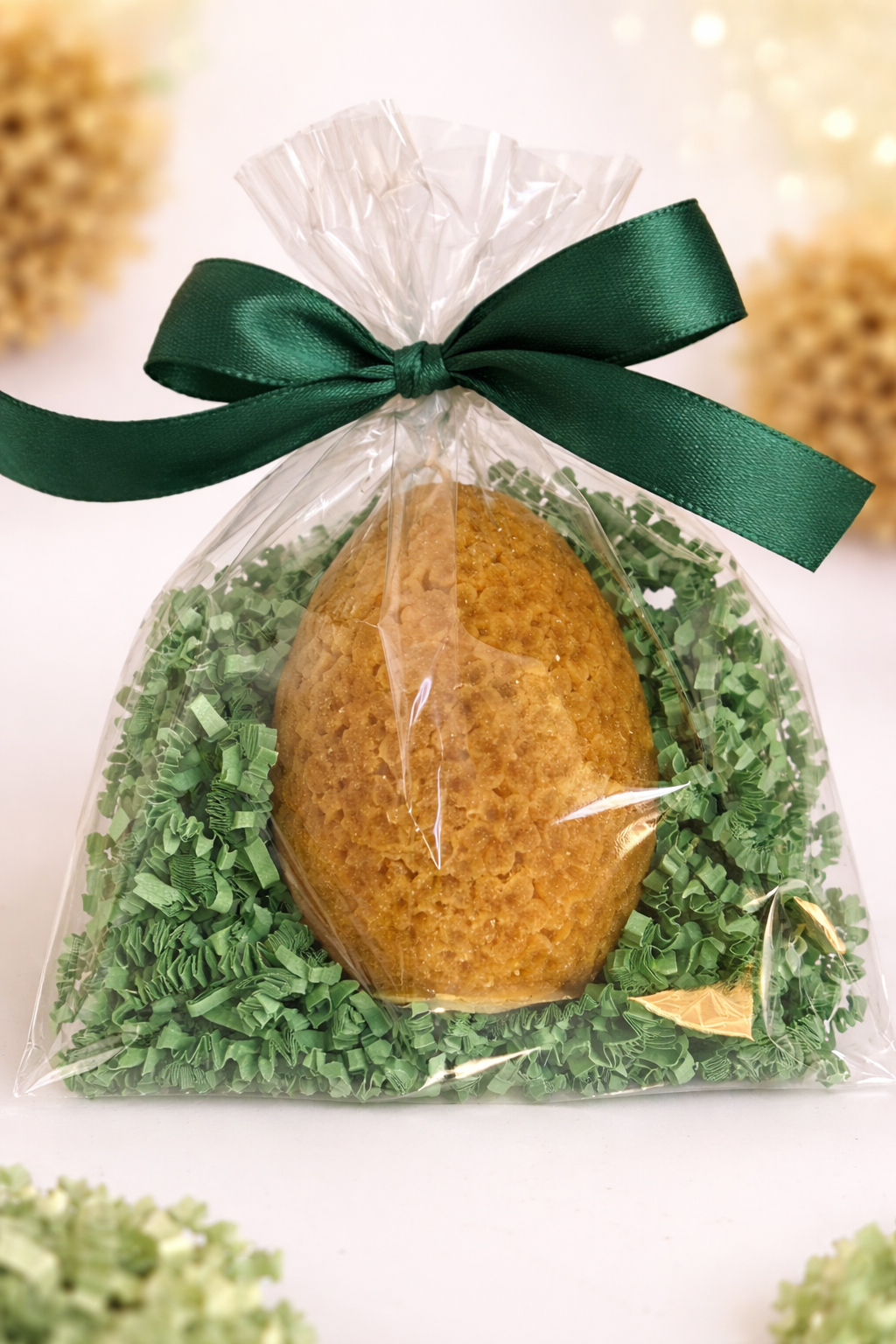 Świeca z wosku pszczelego jajko wielkanocne – zestaw prezentowy