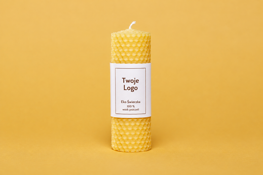 Öko-Kerze aus Bienenwachs