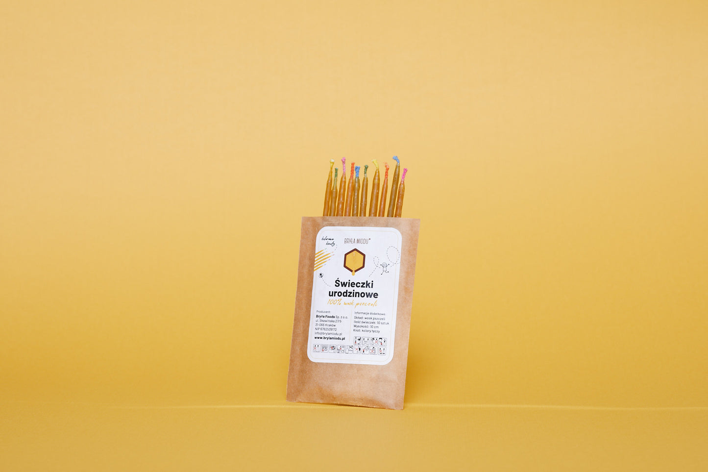 Beeswax birthday candles